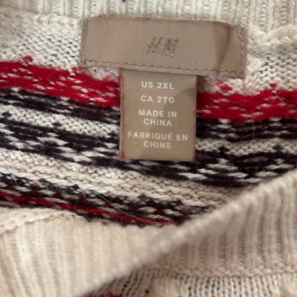 H&M Holiday Knit sweater Sz.2XL - Picture 6 of 8